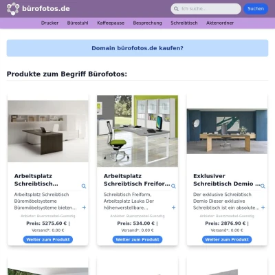 Screenshot bürofotos.de