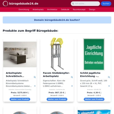 Screenshot bürogebäude24.de