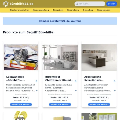 Screenshot bürohilfe24.de