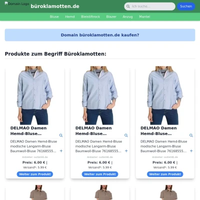 Screenshot büroklamotten.de
