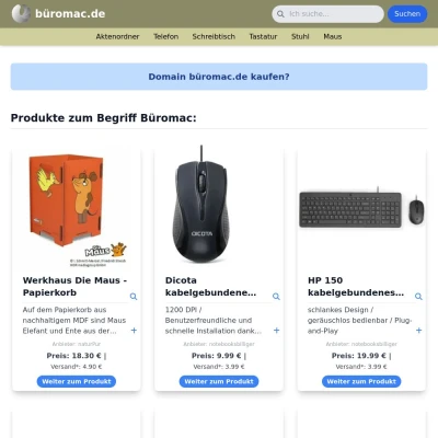 Screenshot büromac.de