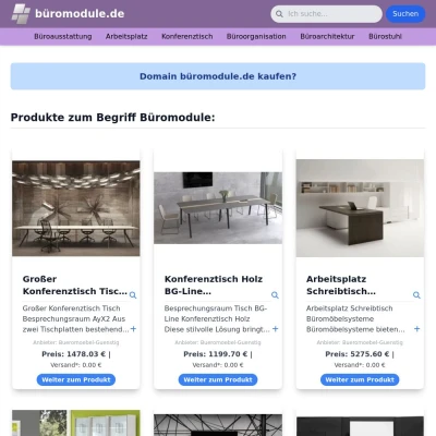 Screenshot büromodule.de