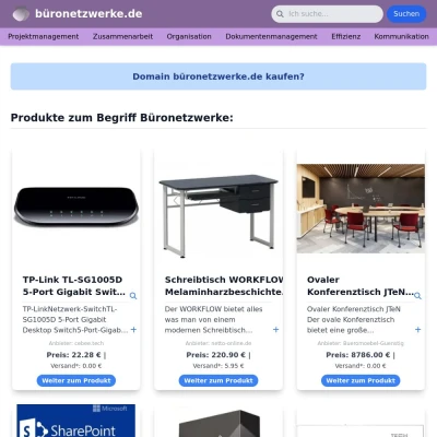 Screenshot büronetzwerke.de