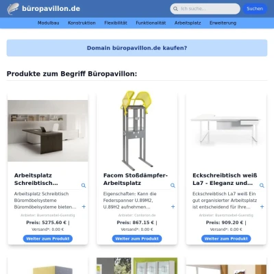 Screenshot büropavillon.de