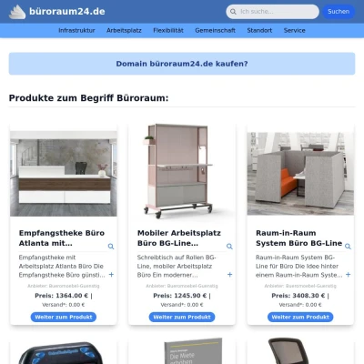 Screenshot büroraum24.de