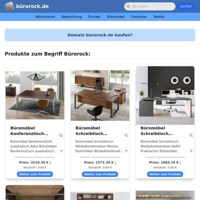 Screenshot bürorock.de