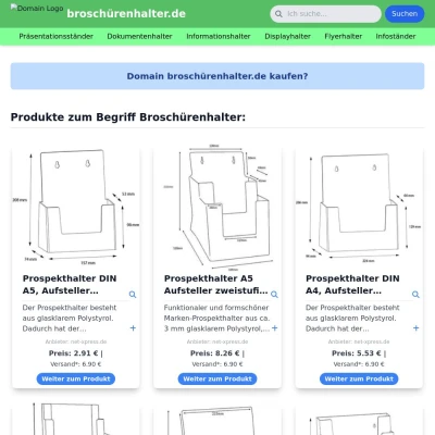 Screenshot broschürenhalter.de