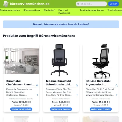 Screenshot büroservicemünchen.de