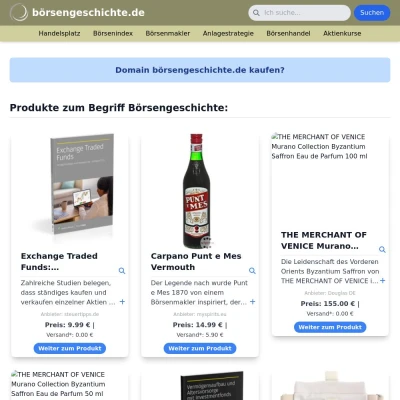 Screenshot börsengeschichte.de