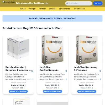 Screenshot börsenzeitschriften.de