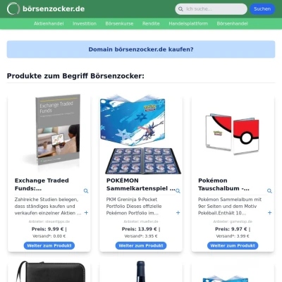 Screenshot börsenzocker.de