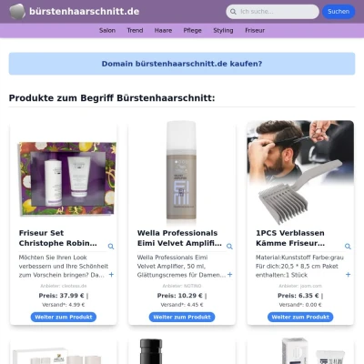 Screenshot bürstenhaarschnitt.de