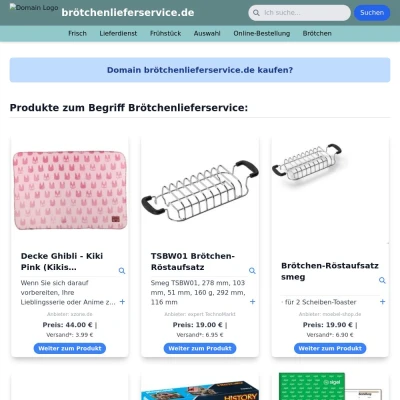 Screenshot brötchenlieferservice.de