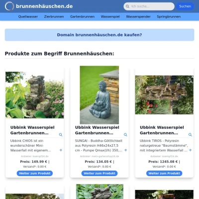 Screenshot brunnenhäuschen.de