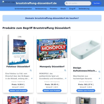 Screenshot bruststraffung-düsseldorf.de