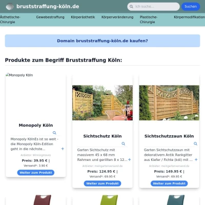 Screenshot bruststraffung-köln.de