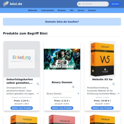 Screenshot bösi.de
