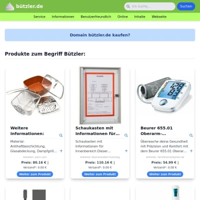 Screenshot bützler.de