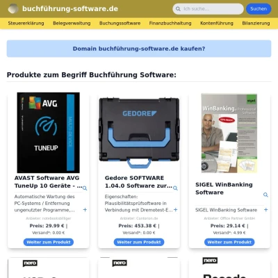 Screenshot buchführung-software.de