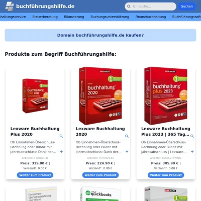 Screenshot buchführungshilfe.de