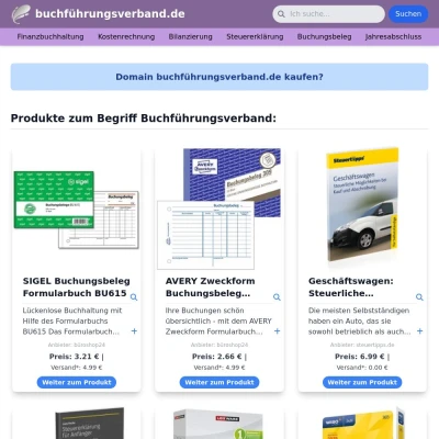 Screenshot buchführungsverband.de