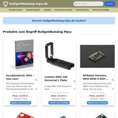 Screenshot bußgeldkatalog-mpu.de