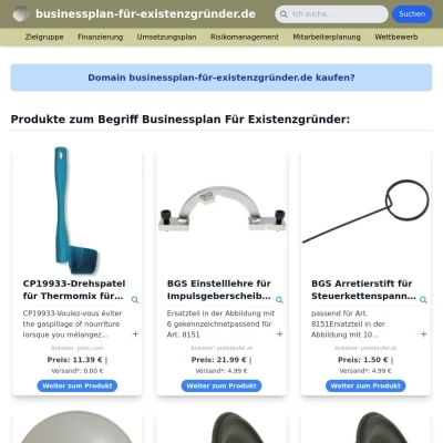 Screenshot businessplan-für-existenzgründer.de