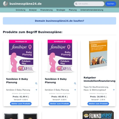 Screenshot businesspläne24.de