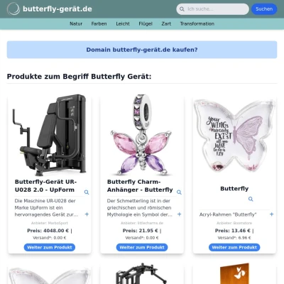 Screenshot butterfly-gerät.de