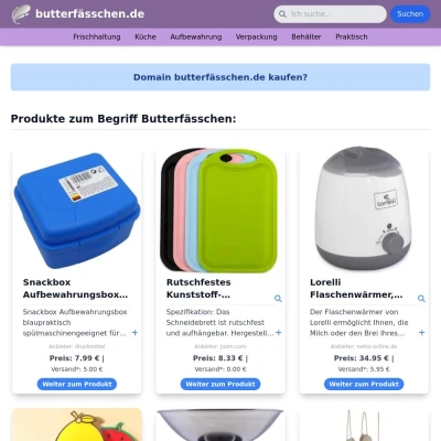 Screenshot butterfässchen.de