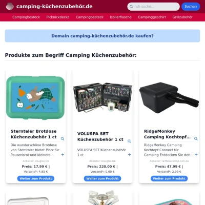 Screenshot camping-küchenzubehör.de