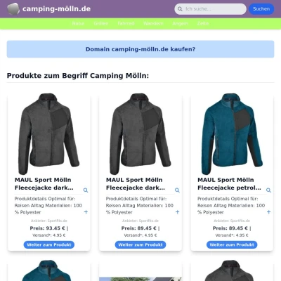 Screenshot camping-mölln.de