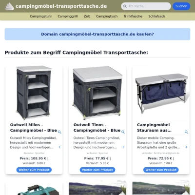 Screenshot campingmöbel-transporttasche.de