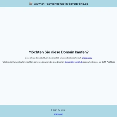 Screenshot campingplätze-in-bayern.de