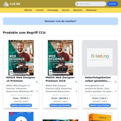 Screenshot ccä.de