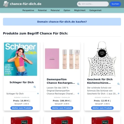 Screenshot chance-für-dich.de