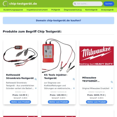 Screenshot chip-testgerät.de