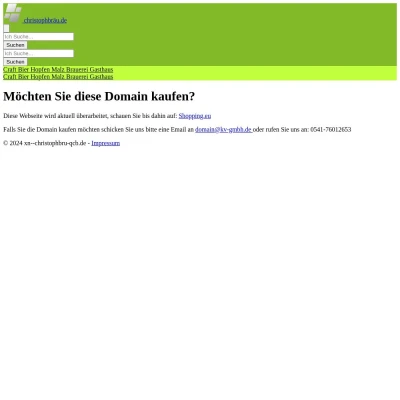Screenshot christophbräu.de