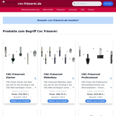 Screenshot cnc-fräserei.de