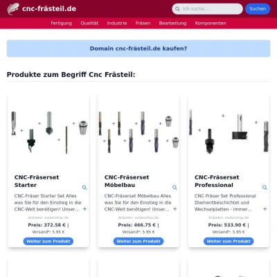 Screenshot cnc-frästeil.de