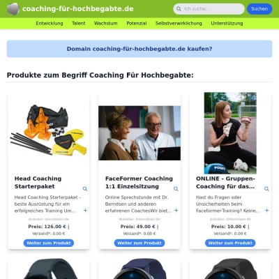 Screenshot coaching-für-hochbegabte.de