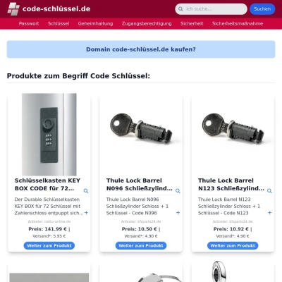 Screenshot code-schlüssel.de