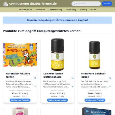 Screenshot computergestütztes-lernen.de