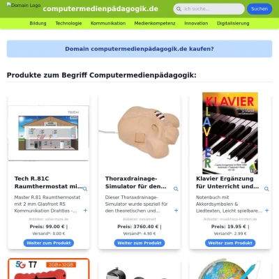 Screenshot computermedienpädagogik.de