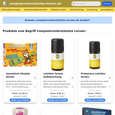 Screenshot computerunterstütztes-lernen.de