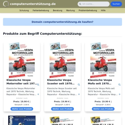 Screenshot computerunterstützung.de