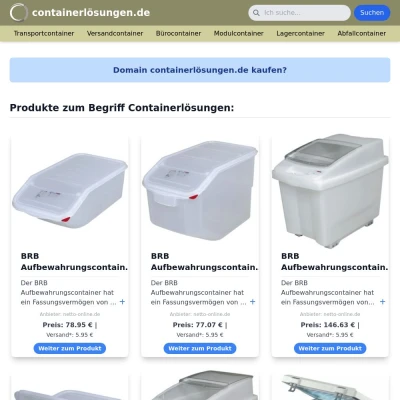 Screenshot containerlösungen.de