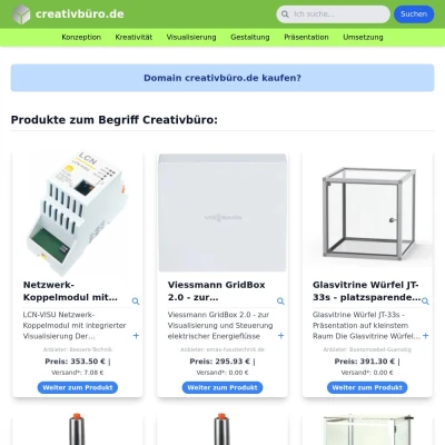 Screenshot creativbüro.de