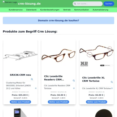 Screenshot crm-lösung.de