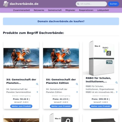 Screenshot dachverbände.de